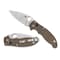 Spyderco 2024 Spyderco Reveal 14, Manix 2 Brown Canvas Micarta Cpm Cru-Wear, Plain Edge SPY-C101MPCW2 - alternate 1